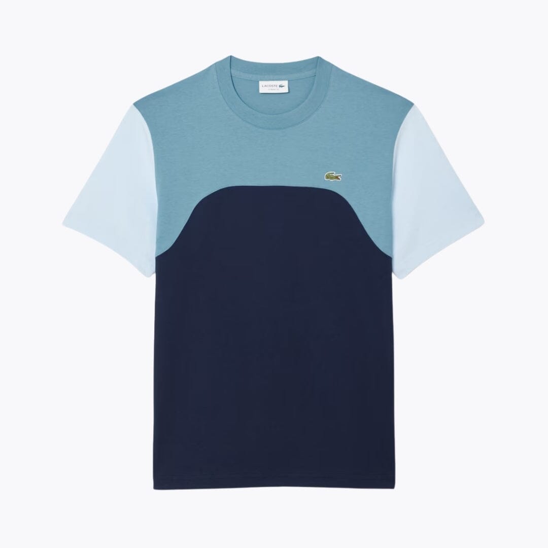 LC Cotton Jersey Colour-Block T-shirt Lacoste Vermond Navy blue / blue / light blue S 