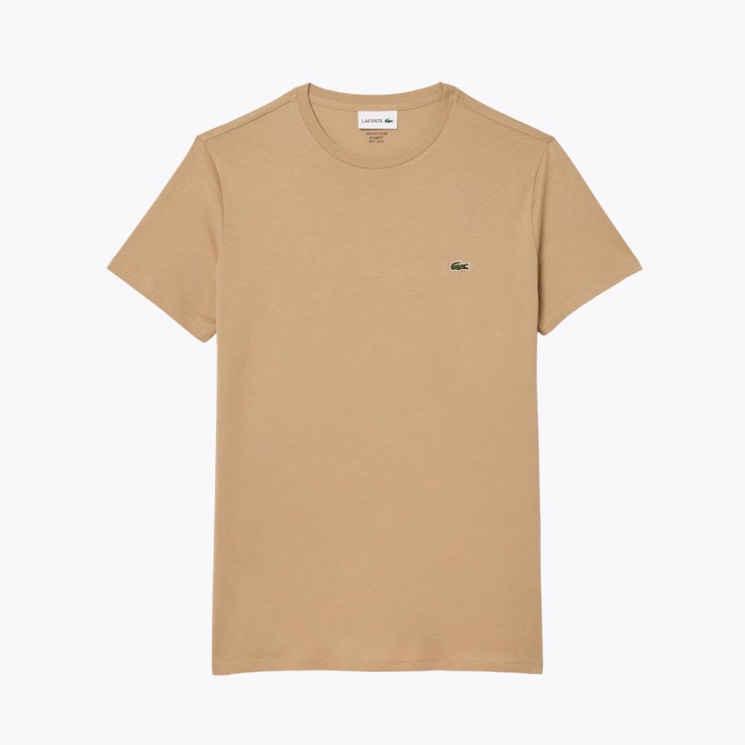 LC Cotton Pima T-shirt Lacoste Vermond Beige S 