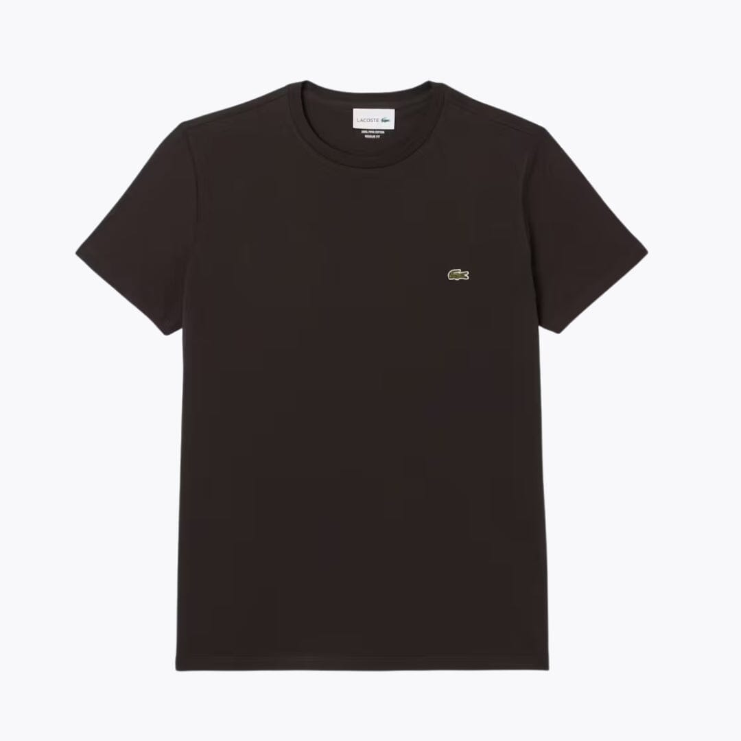 LC Cotton Pima T-shirt Lacoste Vermond Brown S 