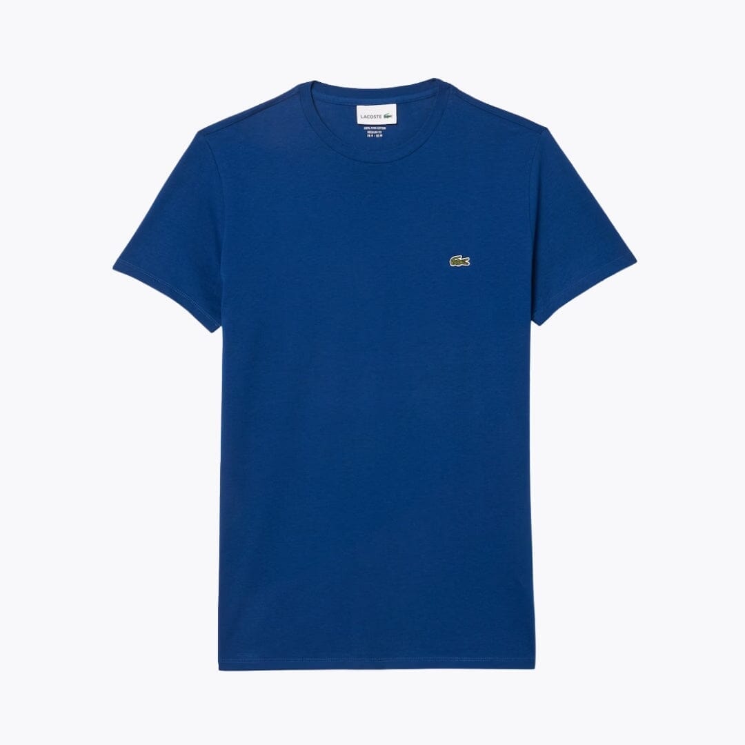 LC Cotton Pima T-shirt Lacoste Vermond Globe blue S 