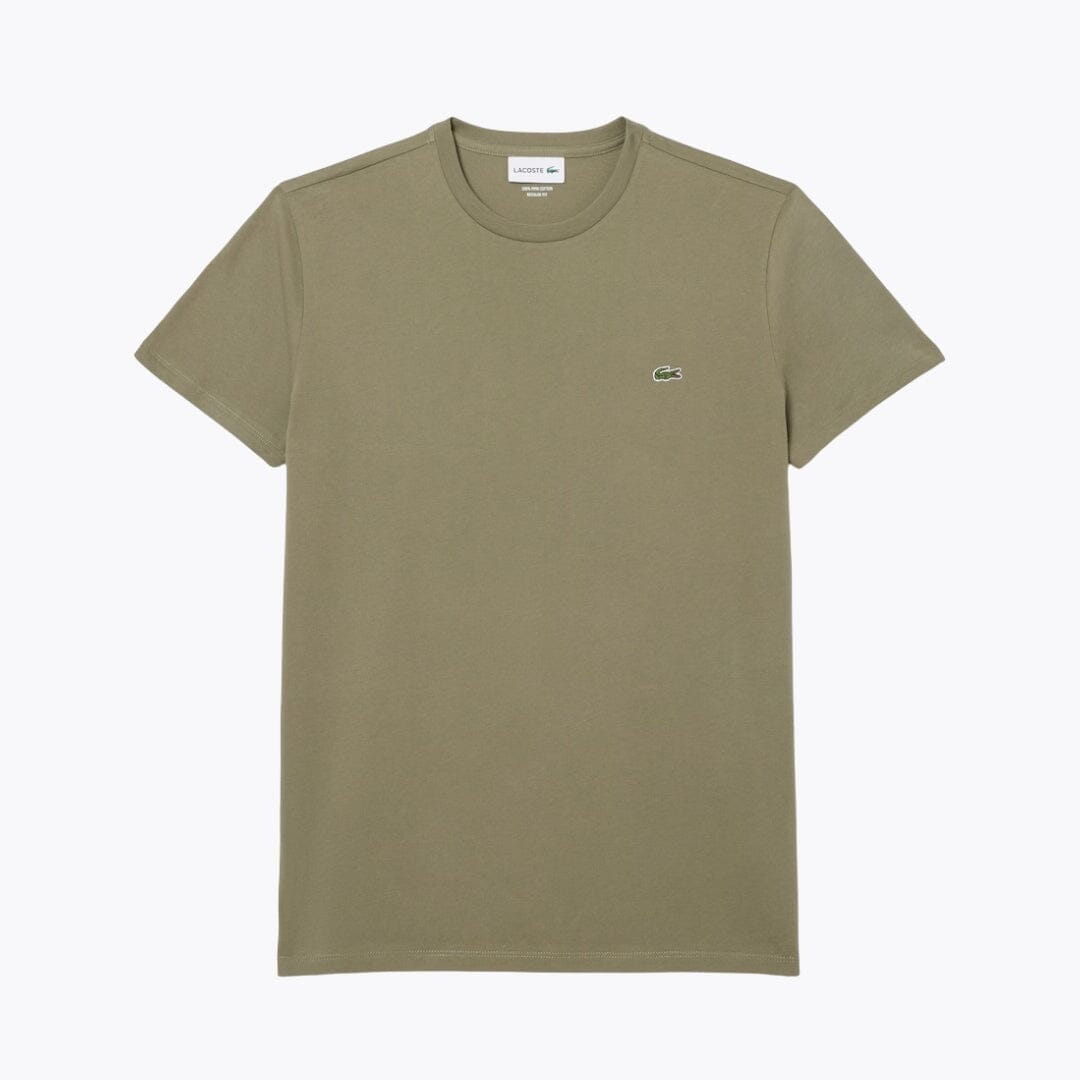 LC Cotton Pima T-shirt Lacoste Vermond Khaki green S 