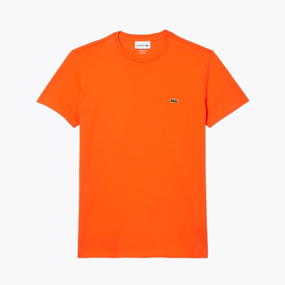 LC Cotton Pima T-shirt Lacoste Vermond Orange S 