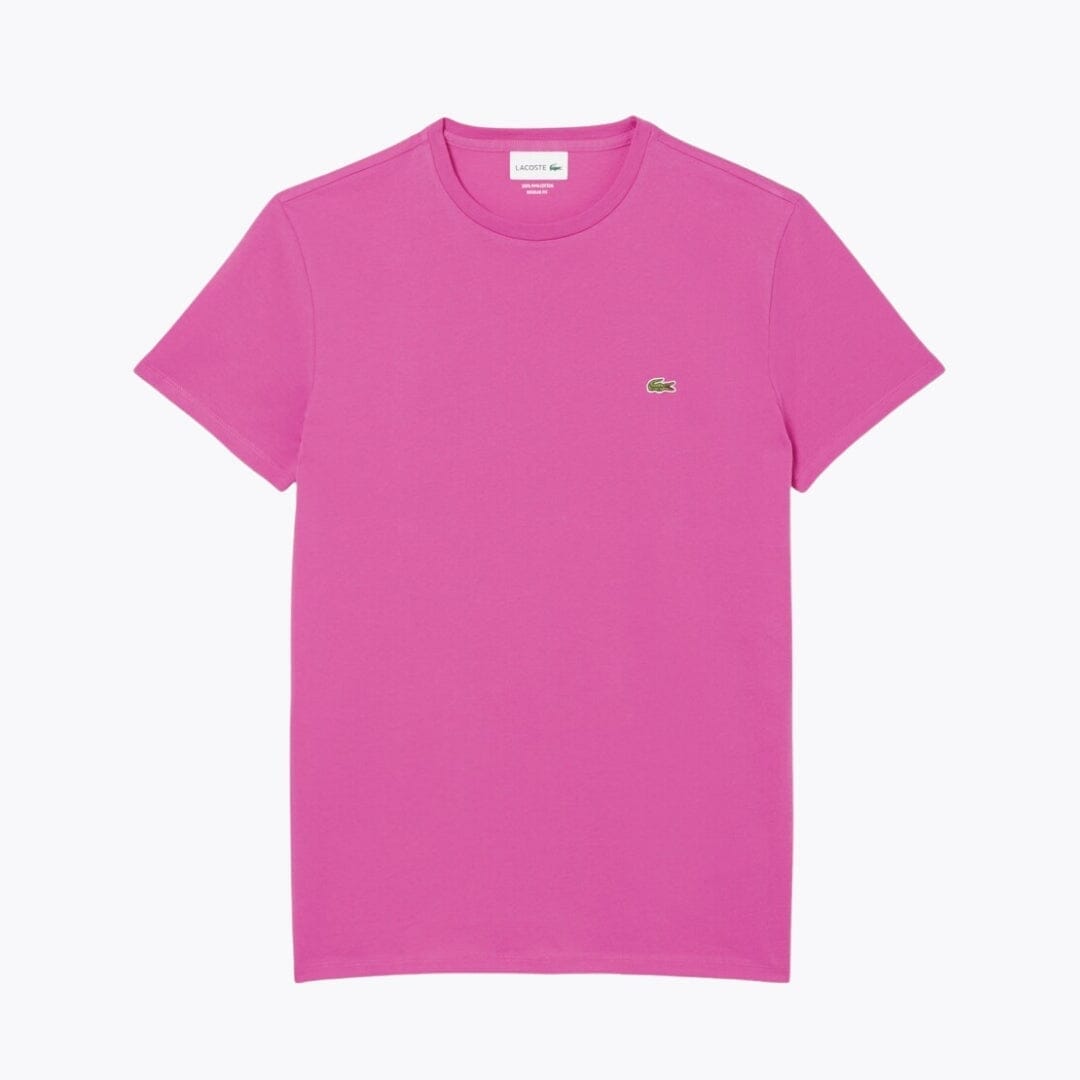 LC Cotton Pima T-shirt Lacoste Vermond Pink S 