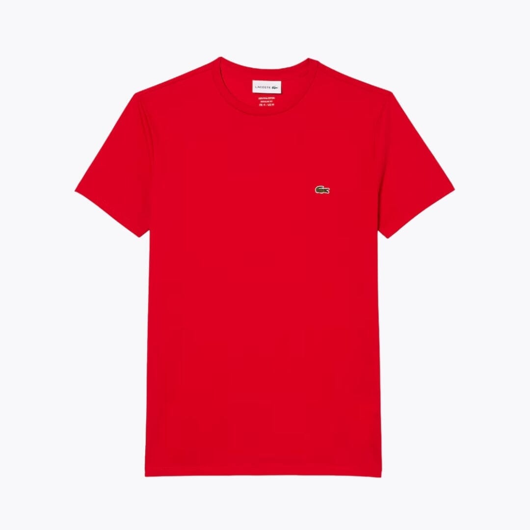 LC Cotton Pima T-shirt Lacoste Vermond Rouge S 