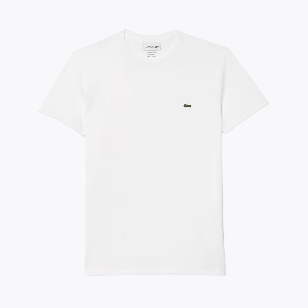 LC Cotton Pima T-shirt Lacoste Vermond White S 