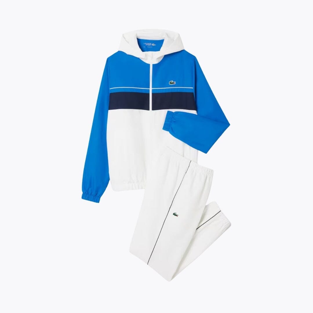 LC Diamond Taffeta Sport Tracksuit Lacoste Vermond White / Blue / Navy blue S 