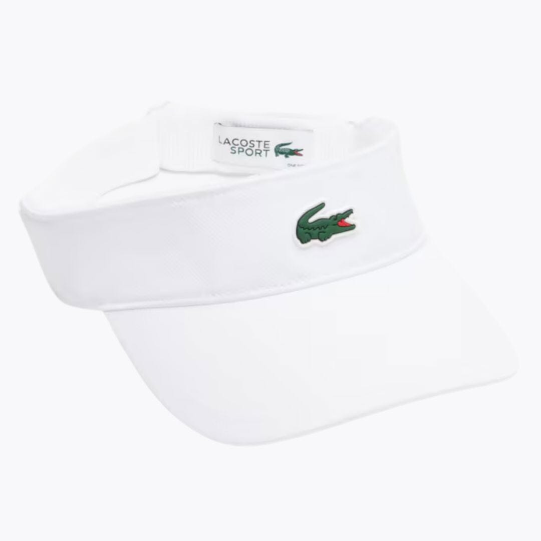 LC Diamond Taffeta Sport Visor Lacoste Vermond White 