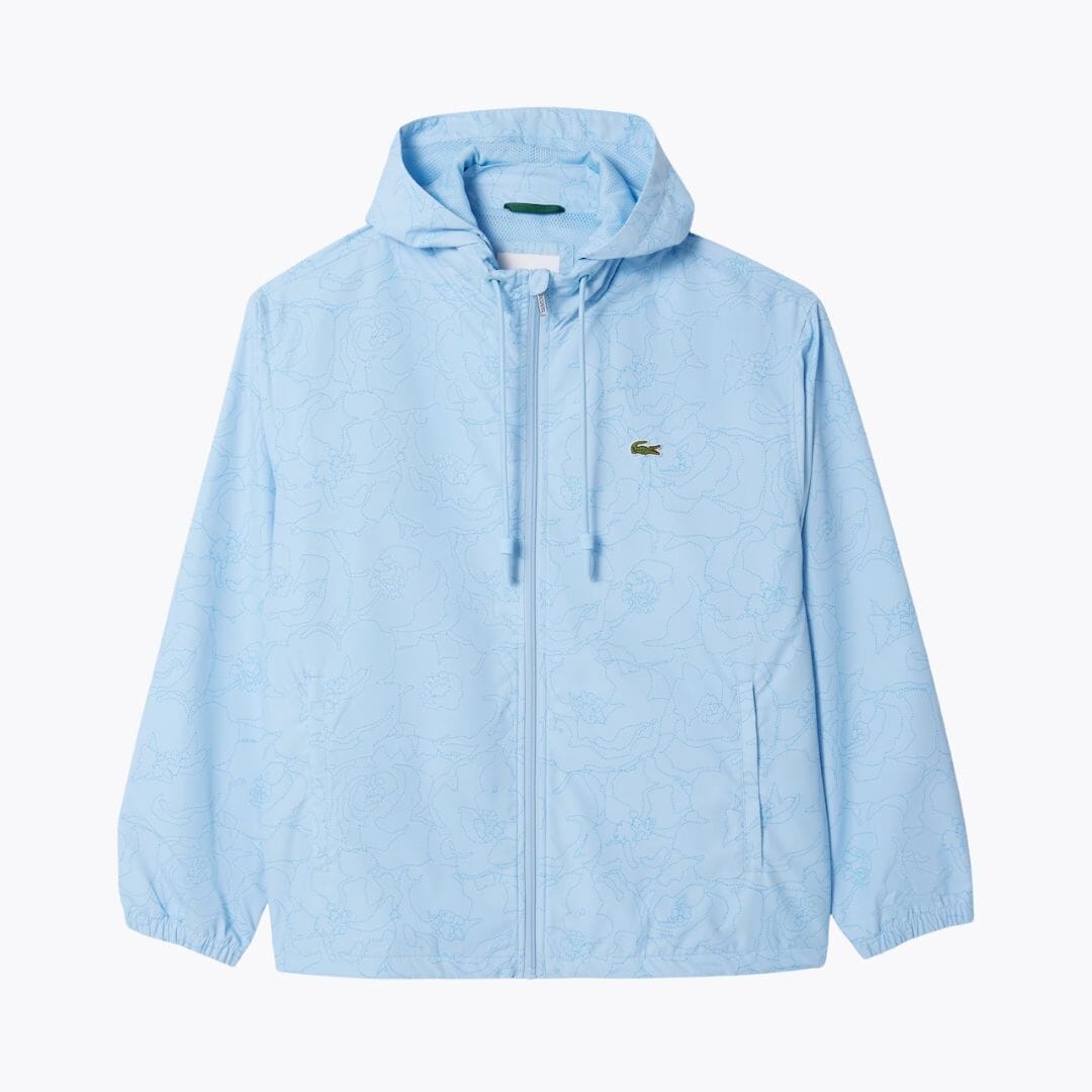 LC Flower Print Windbreaker Lacoste Vermond Pale blue S 