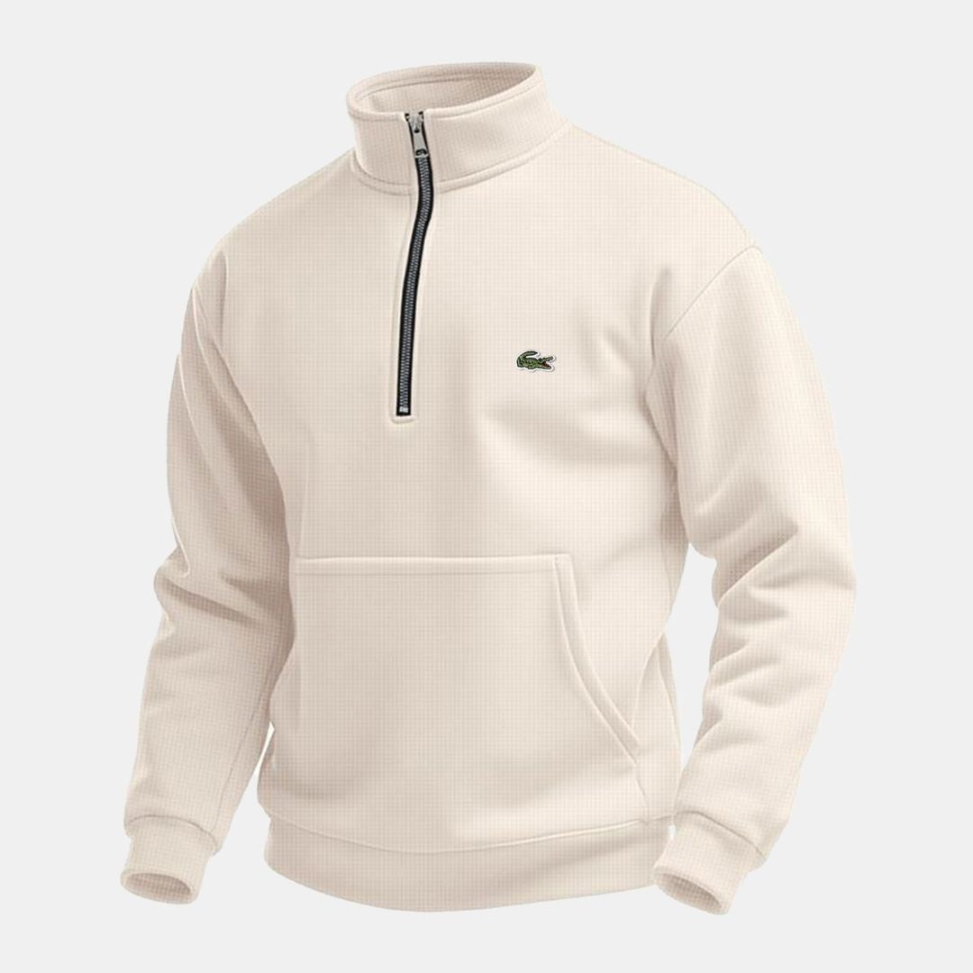 LC Half-Zip Sweatshirt (CLEARANCE) Lacoste Vermond Beige S 