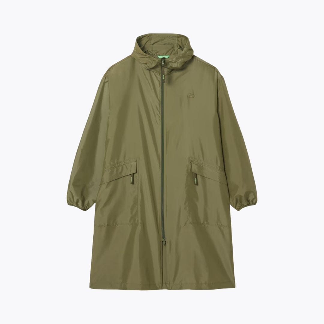 LC Long Packable Water-Repellent Parka Lacoste Vermond Khaki green S 