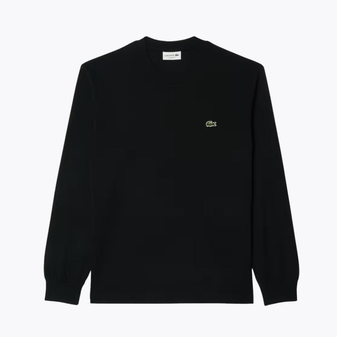 LC Long Sleeved Cotton T-shirt Lacoste Vermond Black S 