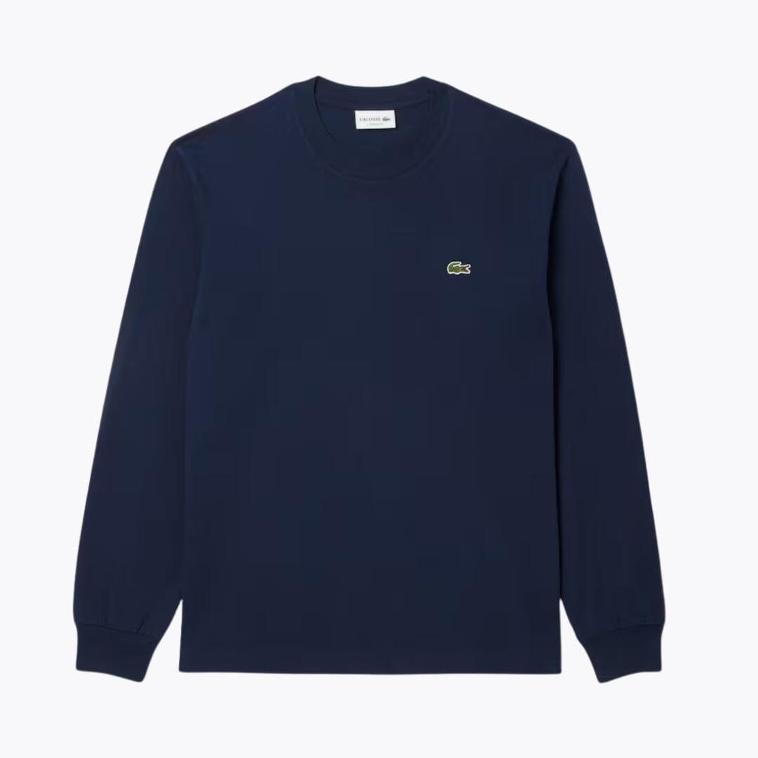 LC Long Sleeved Cotton T-shirt Lacoste Vermond Midnight blue S 
