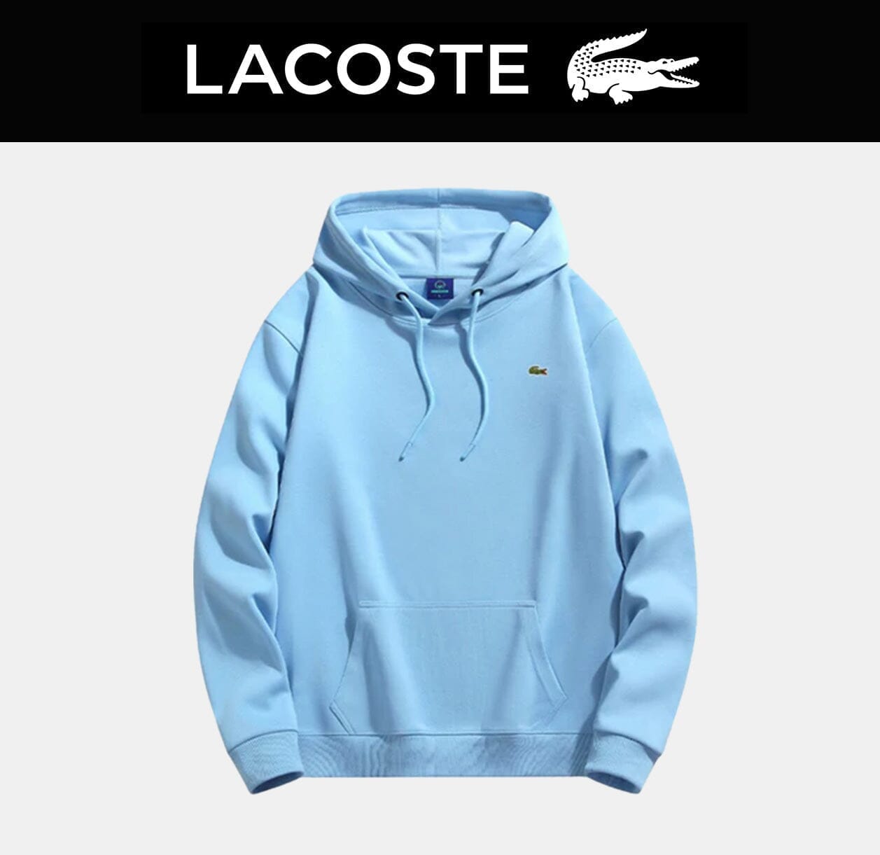 LC Men's Hoodie (Clearance) Lacoste Vermond Sky blue S 