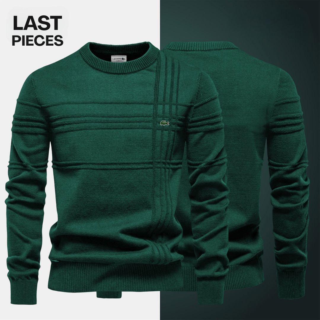 LC Men's Textured Sweater (Clearance) Lacoste Vermond Green S 
