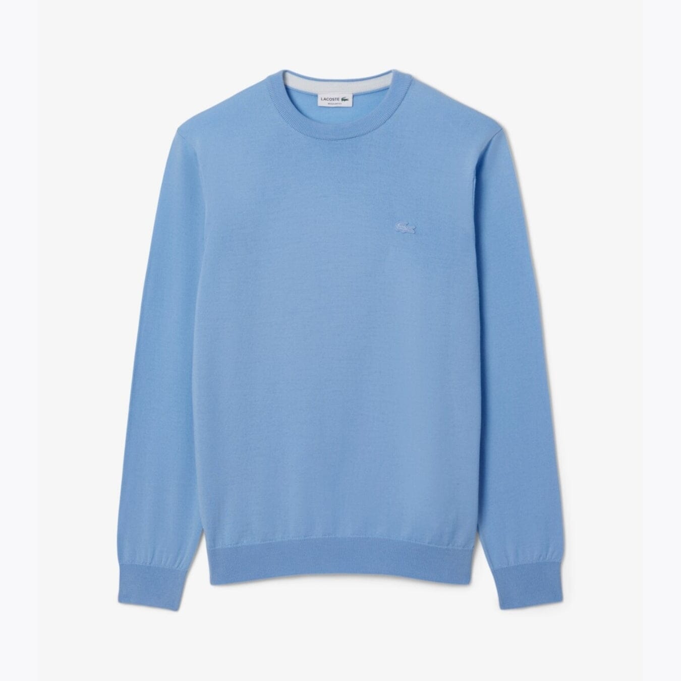 LC Merino Wool Crew Neck Sweater Lacoste Vermond Pale blue S 