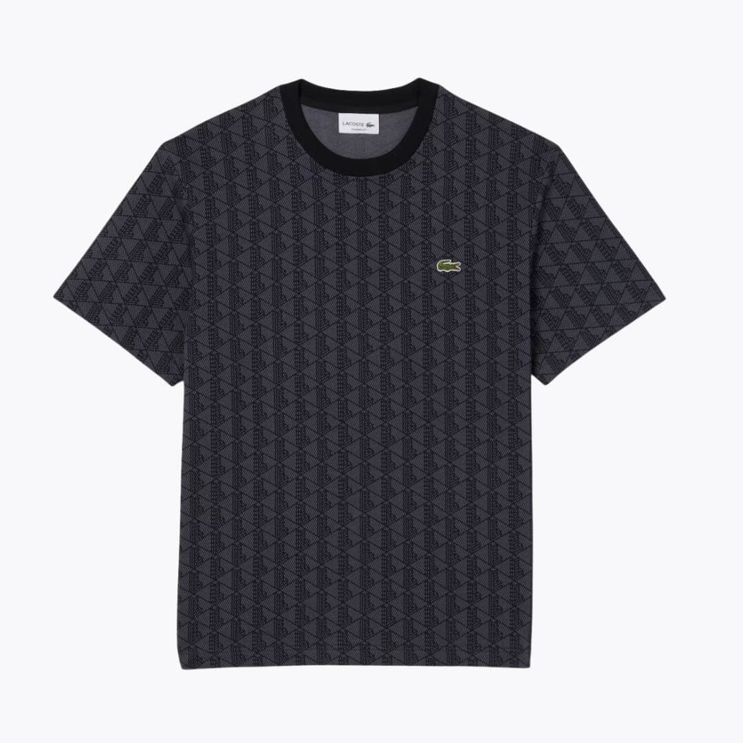 LC Monogram Jersey T-shirt Lacoste Vermond Dark grey / black S 
