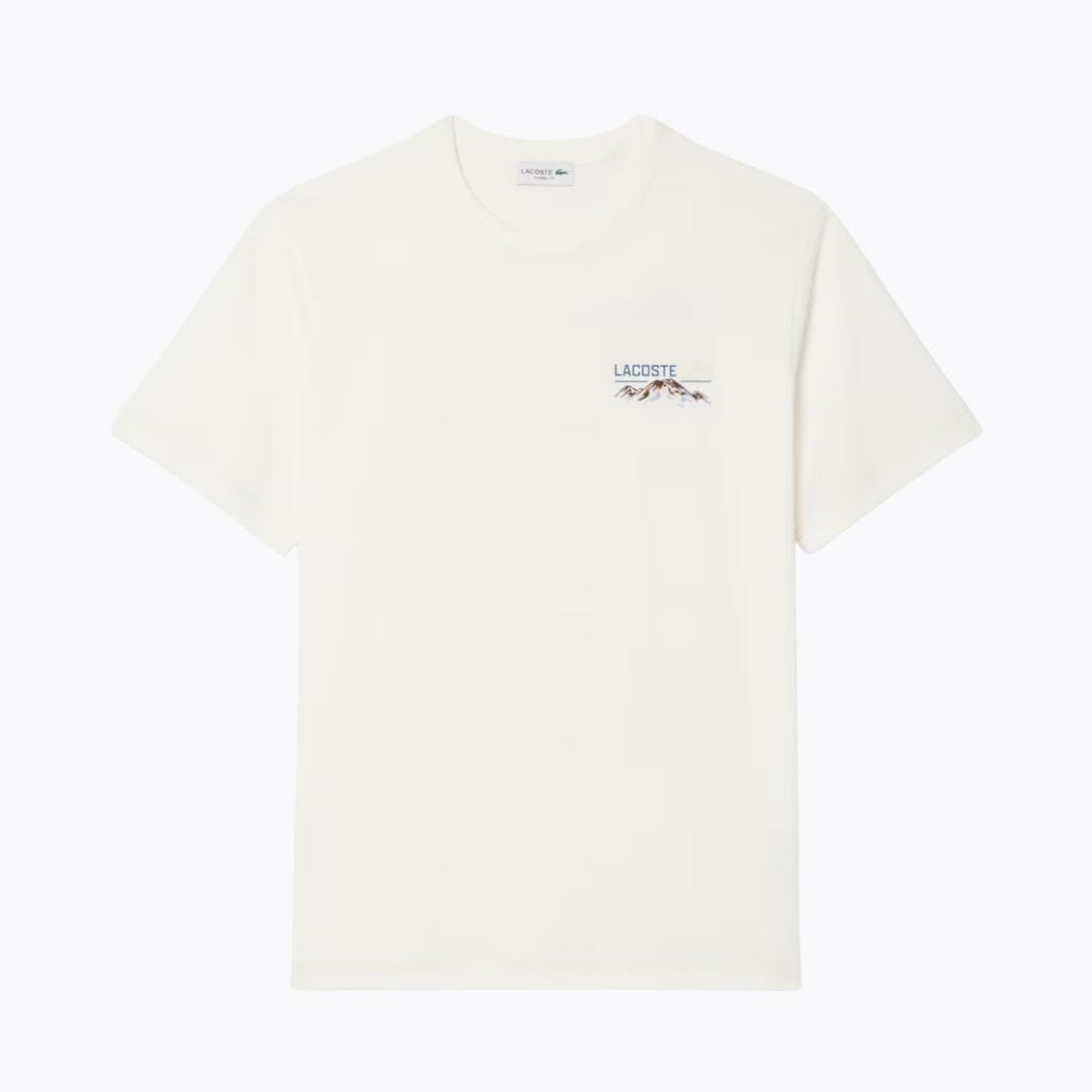 LC Multi Print Jersey T-shirt Lacoste Vermond White S 