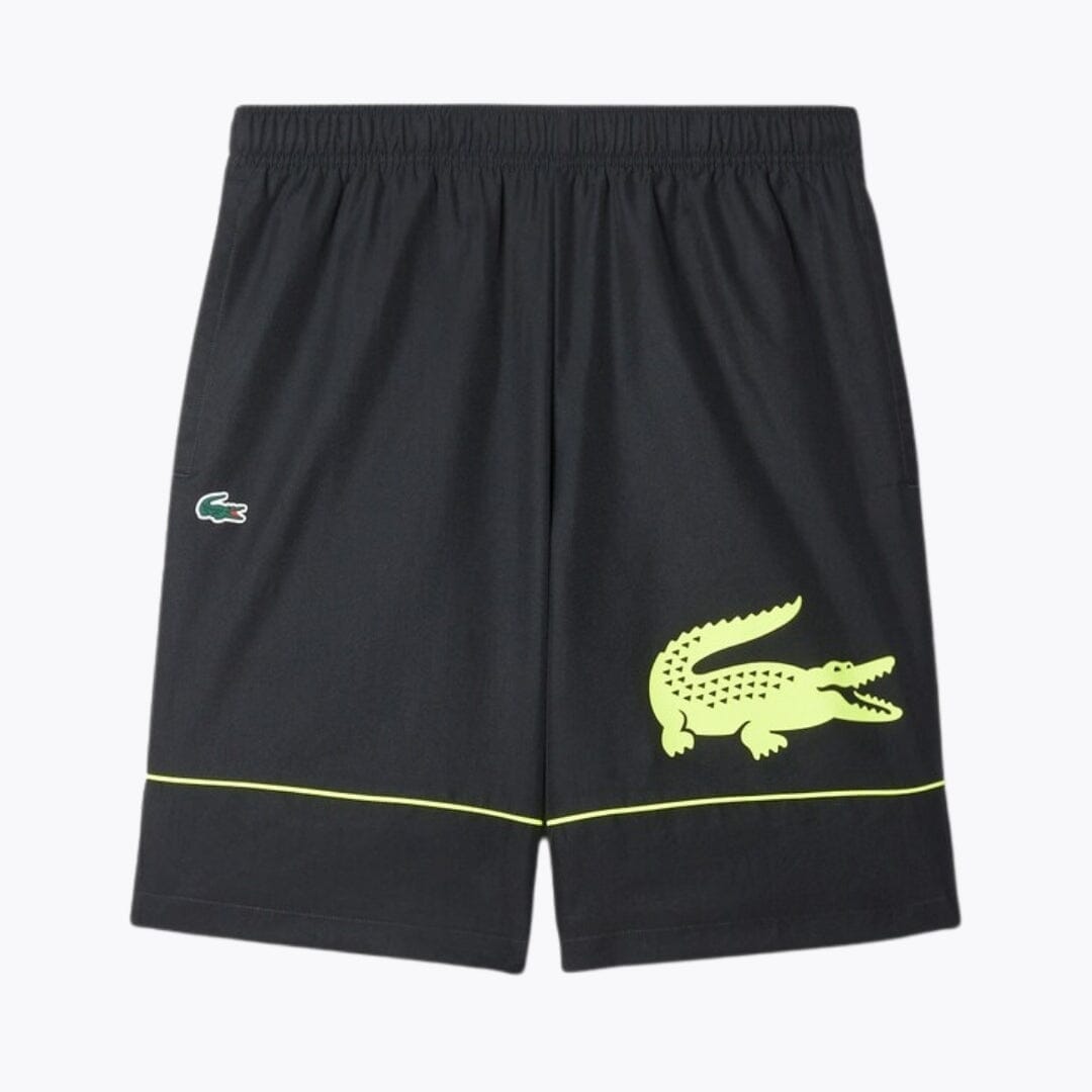 LC Printed Diamond Taffeta Tennis Shorts Lacoste Vermond Black S 