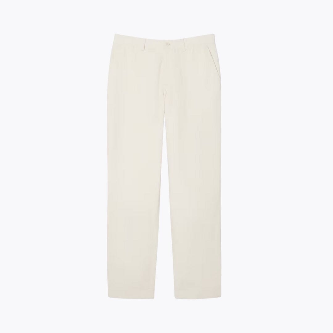LC Regular Fit Corduroy Chino Pants Lacoste Vermond White S 