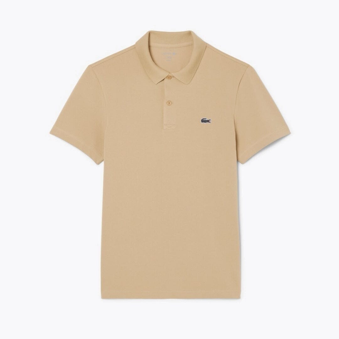 LC Regular Fit Cotton Blend Polo Shirt Lacoste Vermond Beige S 