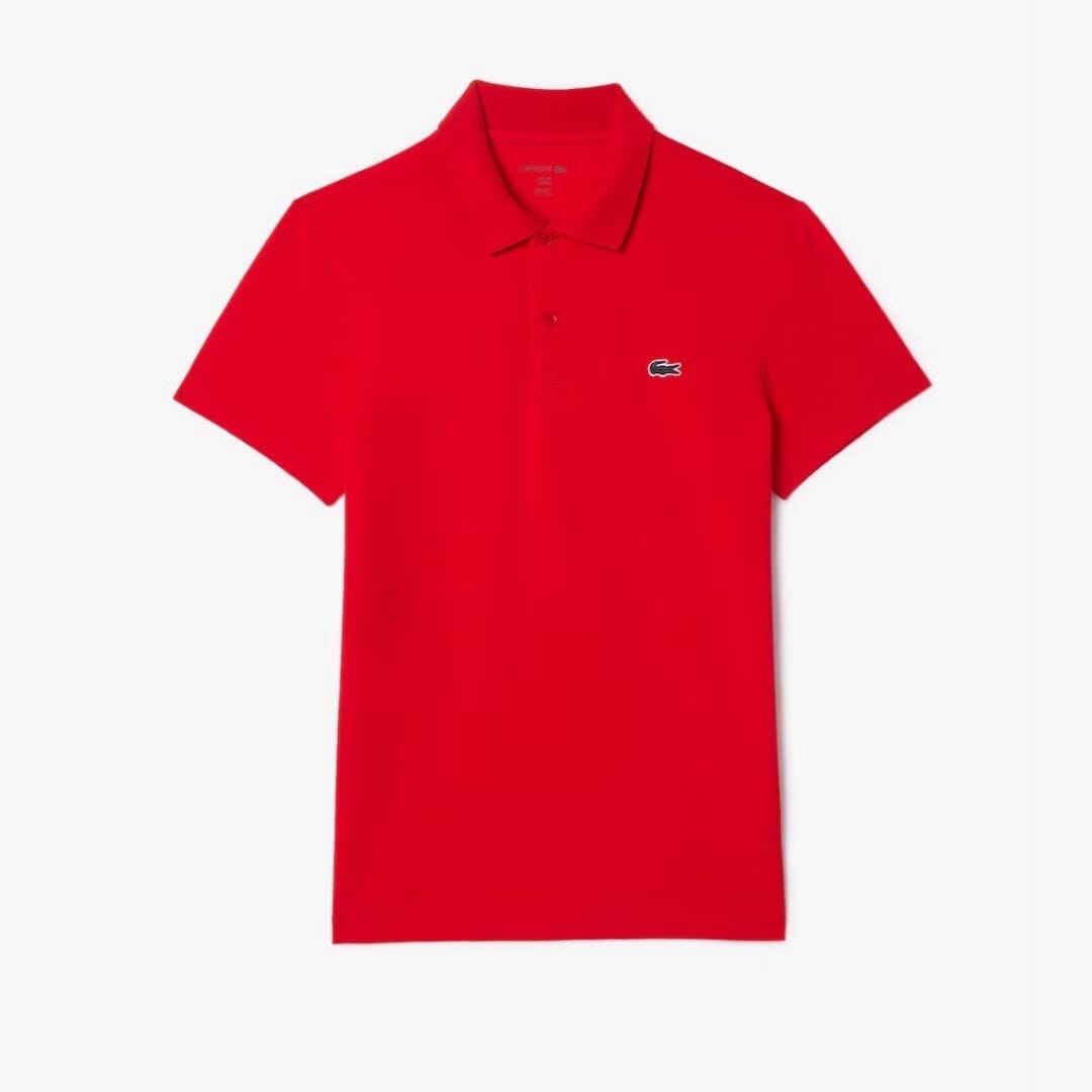 LC Regular Fit Cotton Blend Polo Shirt Lacoste Vermond Red S 