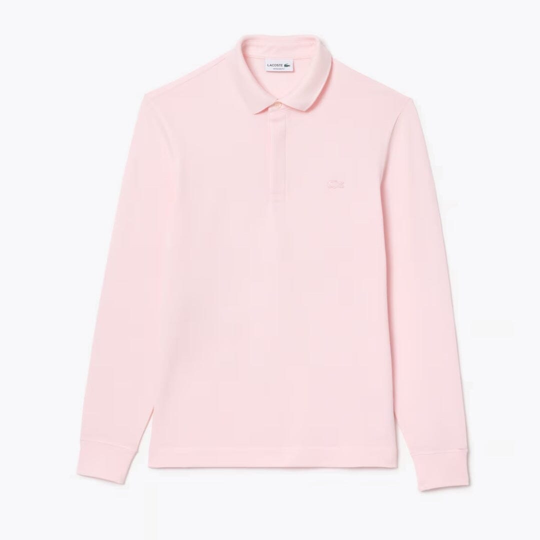 LC Regular Fit Paris Stretch Piqué Polo Shirt Lacoste Vermond Pink S 