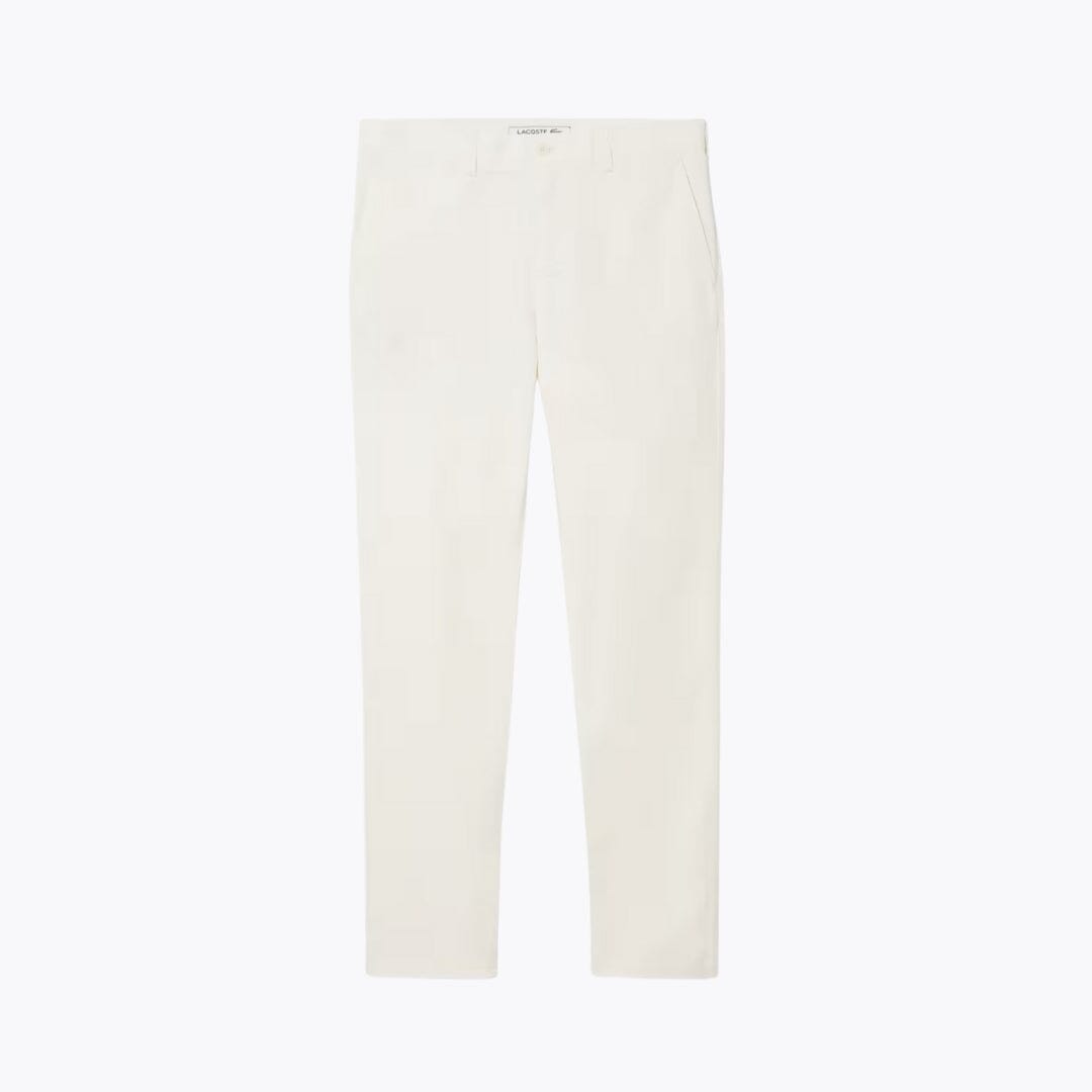 LC Slim Fit Stretch Cotton Chino Pants Lacoste Vermond White S 