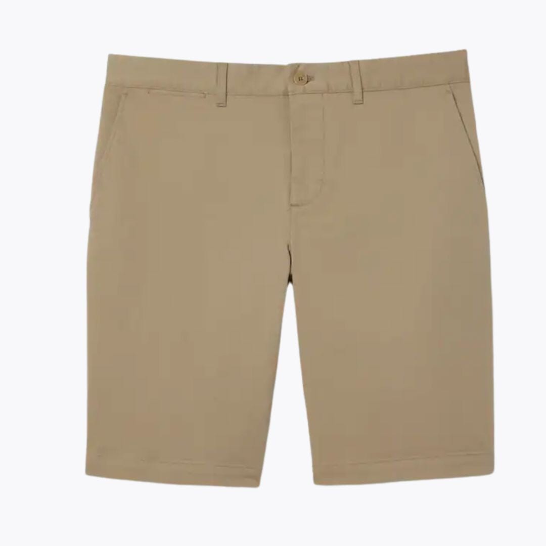 LC Slim Fit Stretch Cotton Chino Shorts Lacoste Vermond Beige S 
