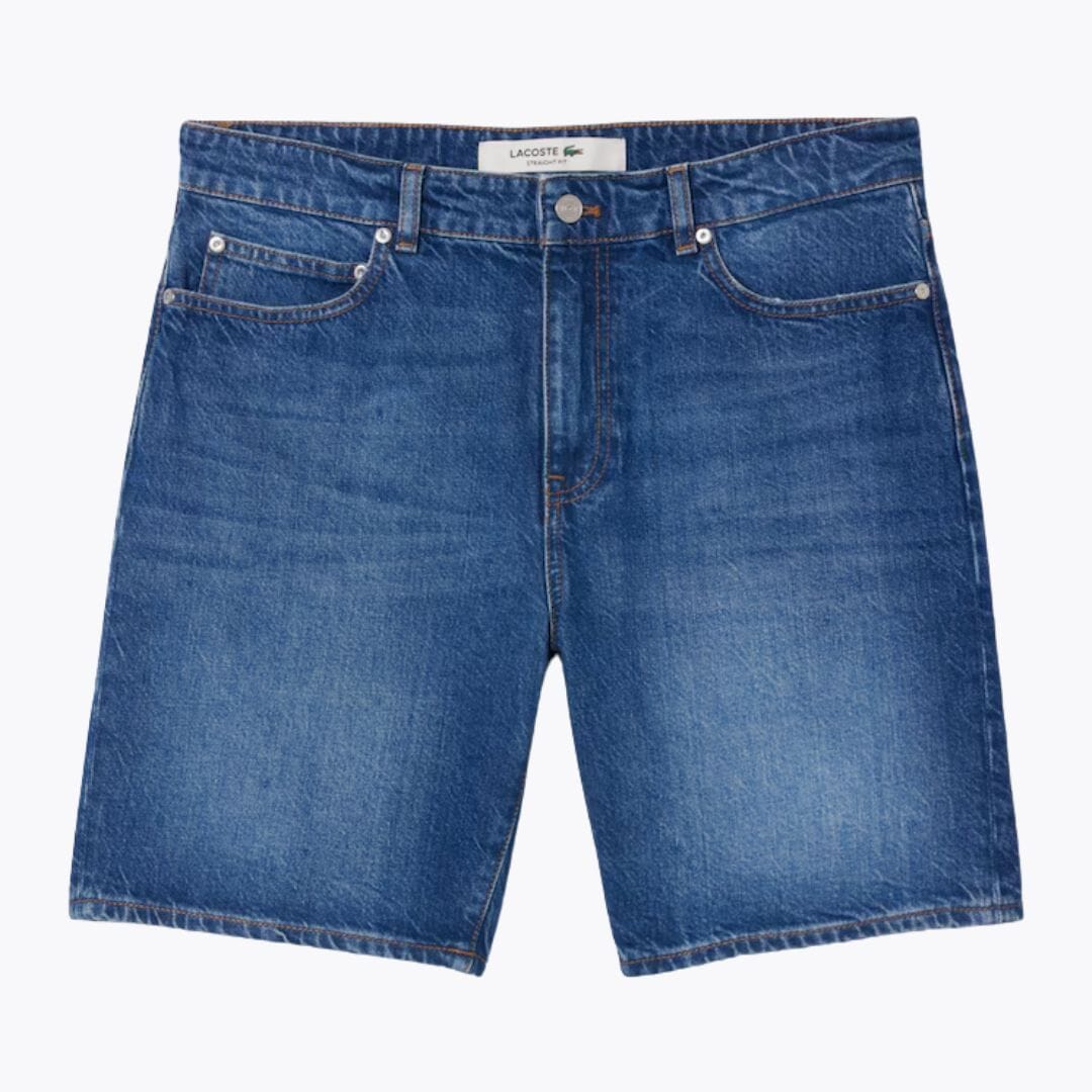 LC Straight Fit Denim Bermuda Shorts Lacoste Vermond Denim blue S 
