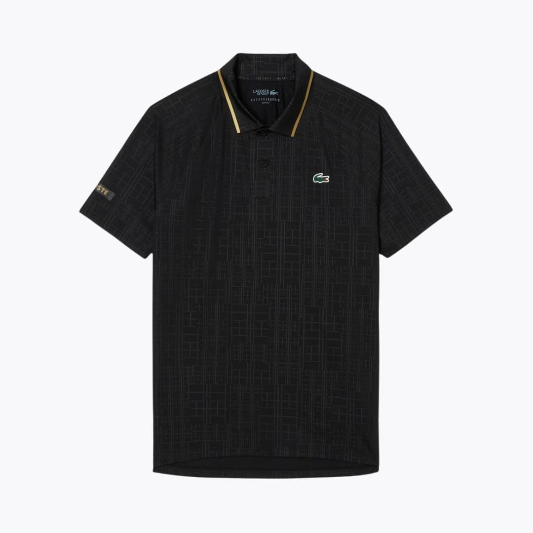 LC Tennis On Court Polo Shirt Lacoste Vermond Black S 