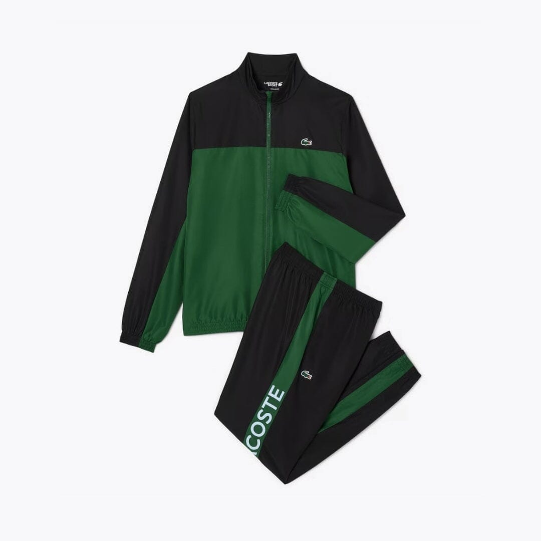 LC Tennis Printed Tracksuit Lacoste Vermond Green / Black / Light blue S 