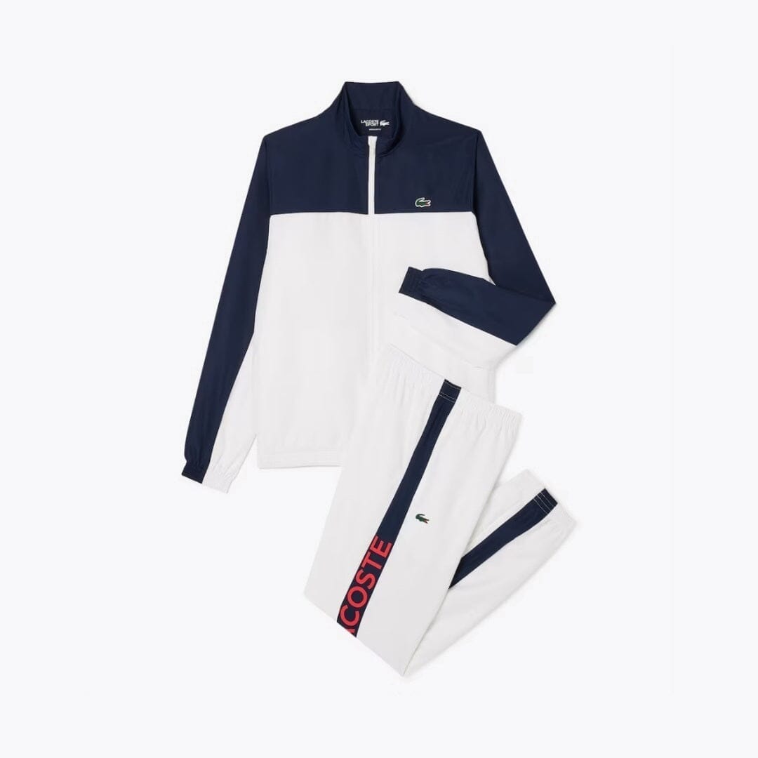 LC Tennis Printed Tracksuit Lacoste Vermond White / Navy blue / Red S 