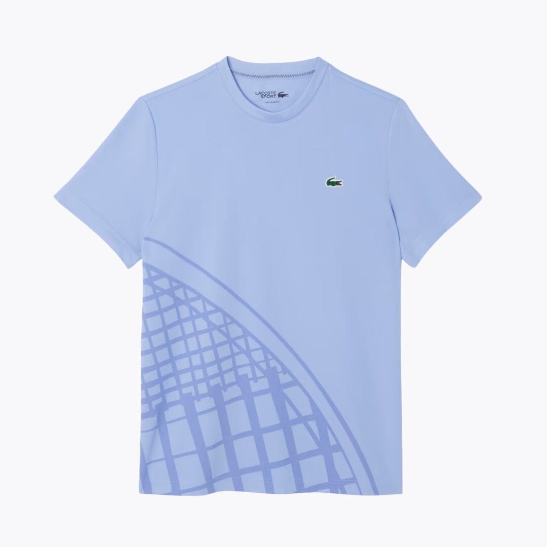 LC Ultra Dry Printed Tennis T-shirt Lacoste Vermond Purple S 