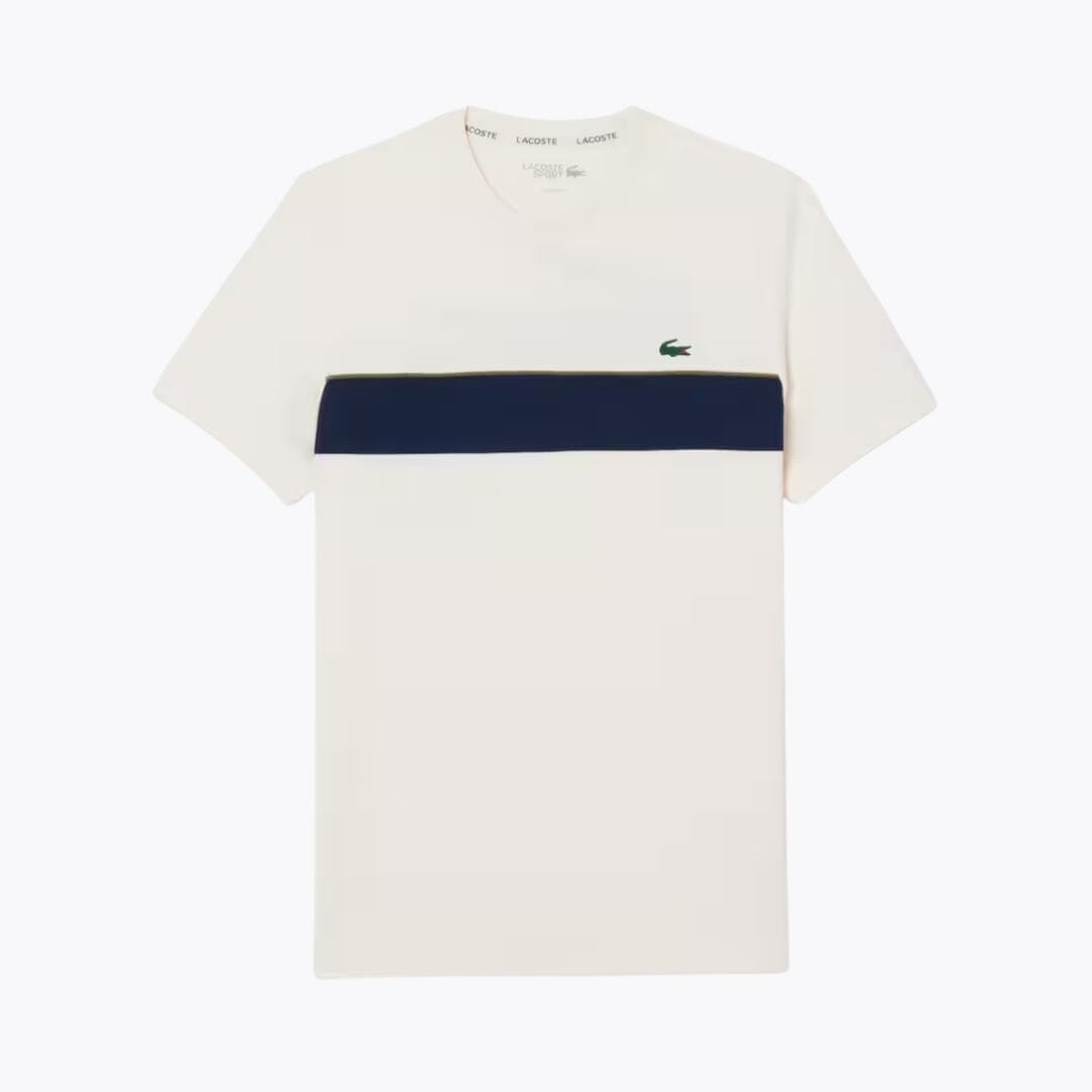 LC Ultra Dry Printed Tennis T-shirt Lacoste Vermond White / navy blue S 