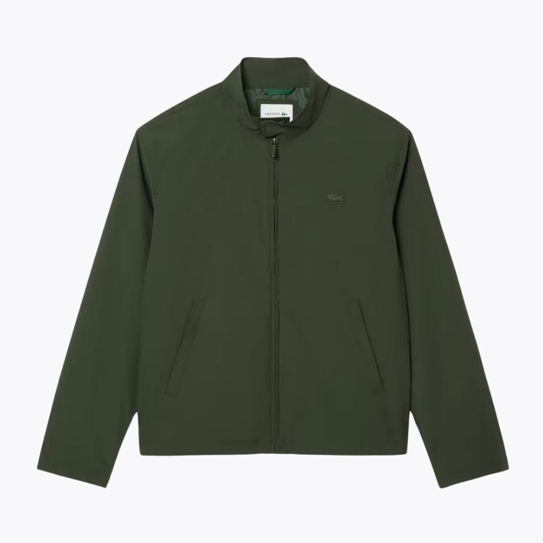 LC Water-Repellent Harrington Windbreaker Jacket Lacoste Vermond Bottle green S 