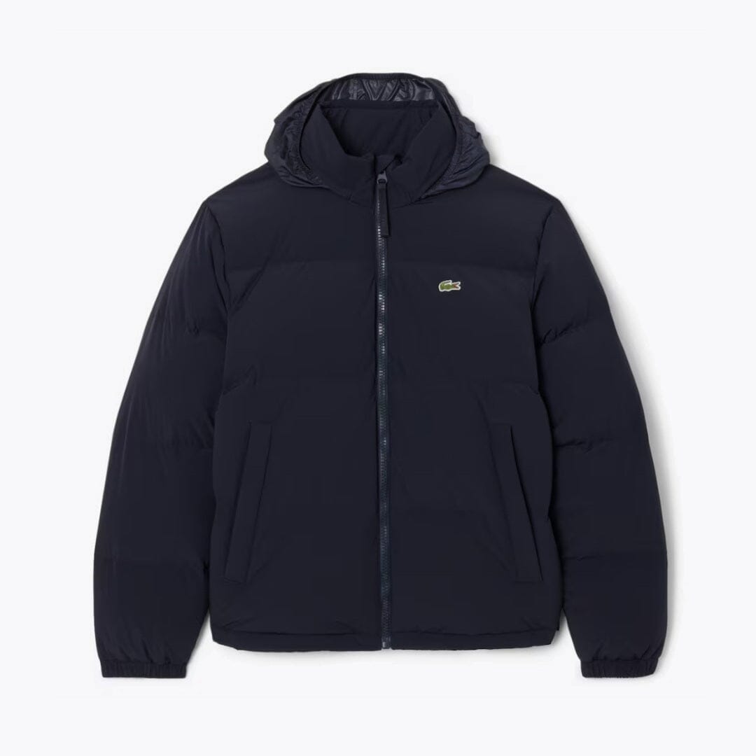 LC Water-Repellent Hooded Down Jacket Lacoste Vermond Blue S 