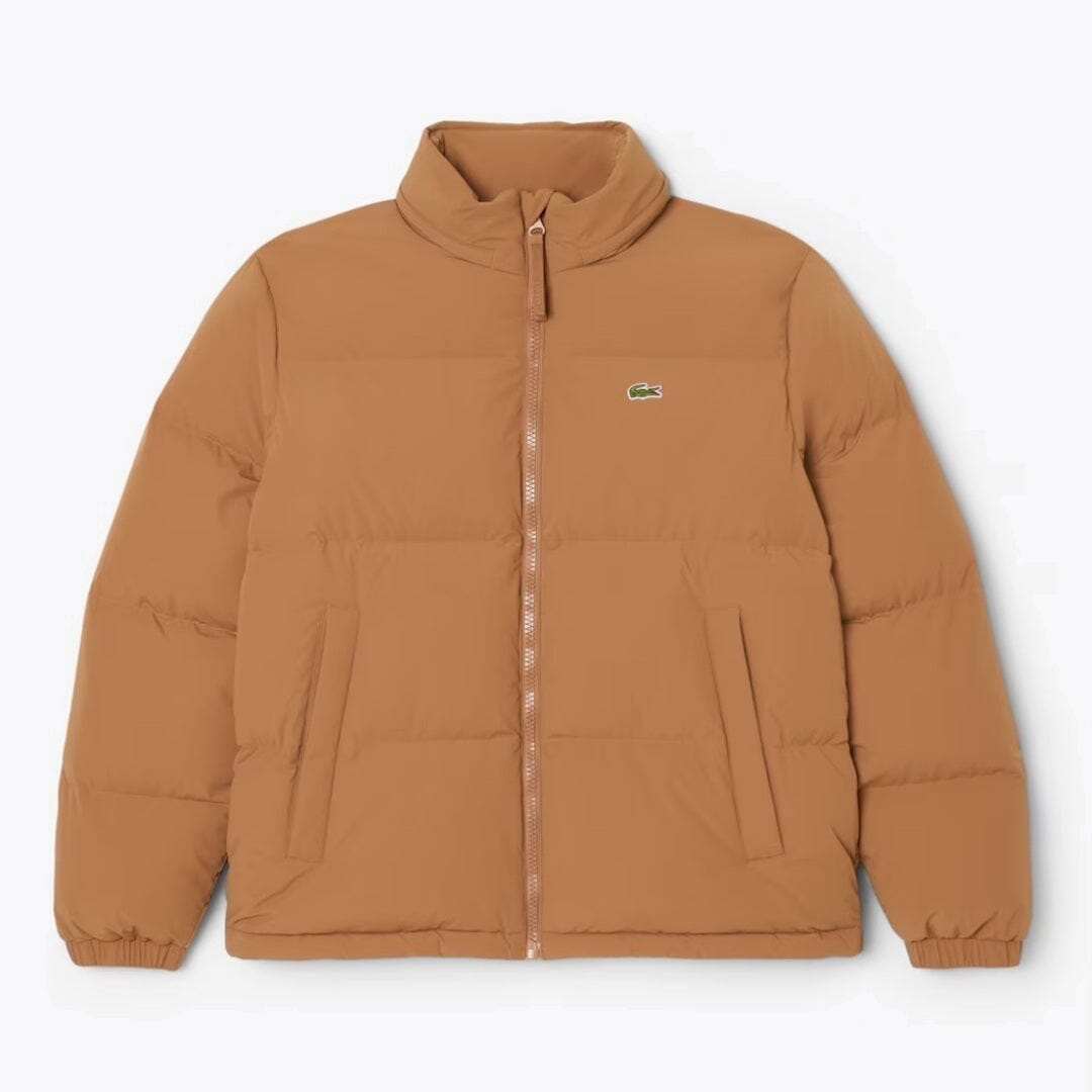 LC Water-Repellent Hooded Down Jacket Lacoste Vermond Brown S 