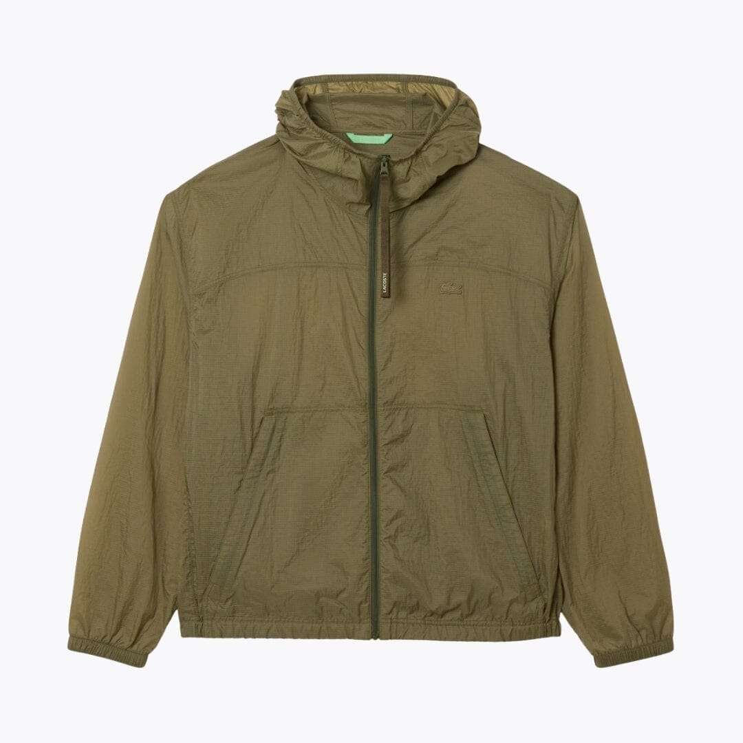LC Water-Repellent Packable Nylon Jacket Lacoste Vermond Khaki green S 