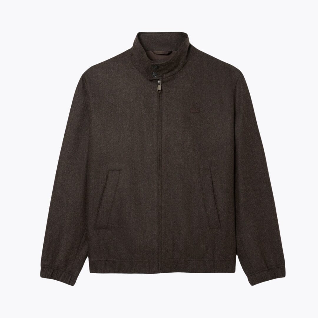 LC Wool Harrington Jacket Lacoste Vermond Brown S 