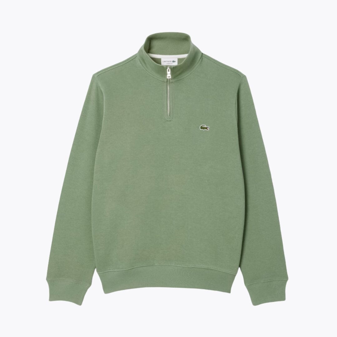LC Zip-Up High Neck Sweatshirt Lacoste Vermond Green S 