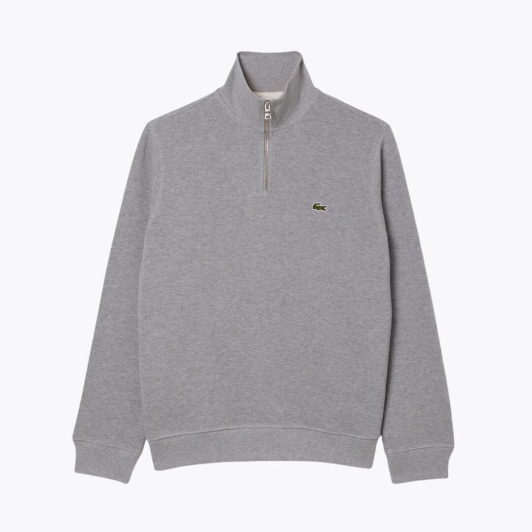 LC Zip-Up High Neck Sweatshirt Lacoste Vermond Light Heatered S 