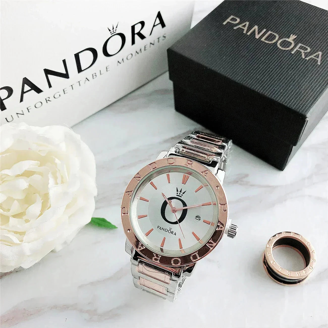 P A N D O R A Wristwatch Glamour Pandora Vermond Rose White 