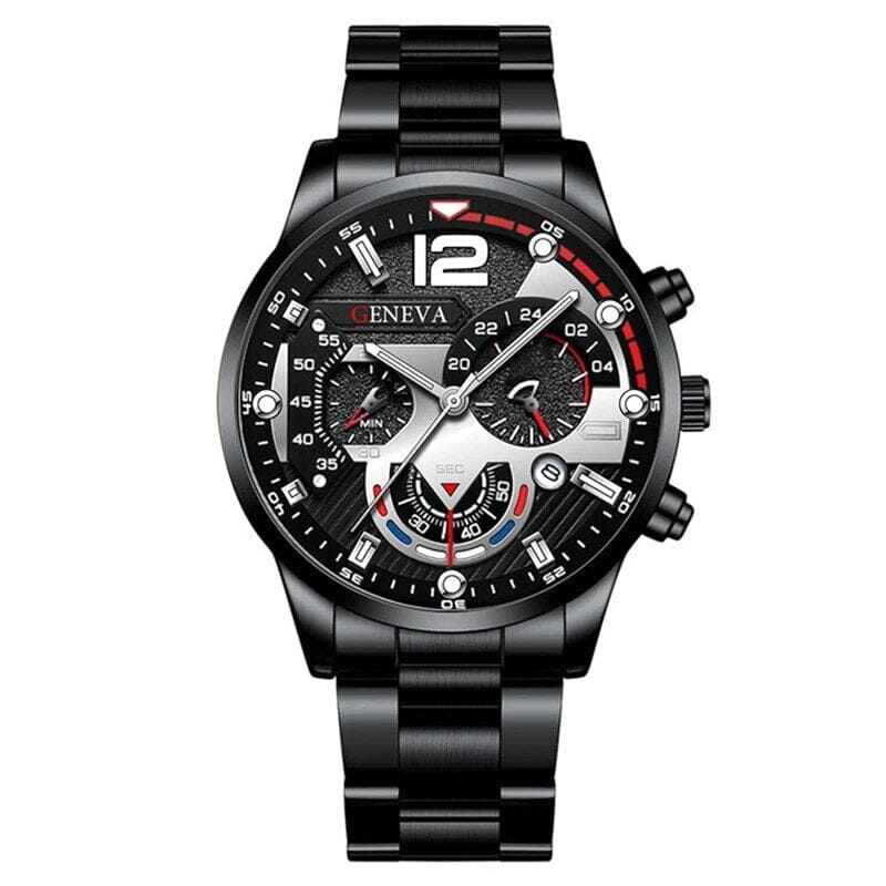 POEDAGAR Watch Geneva Pro Poedagar Vermond Geneva Black pro 