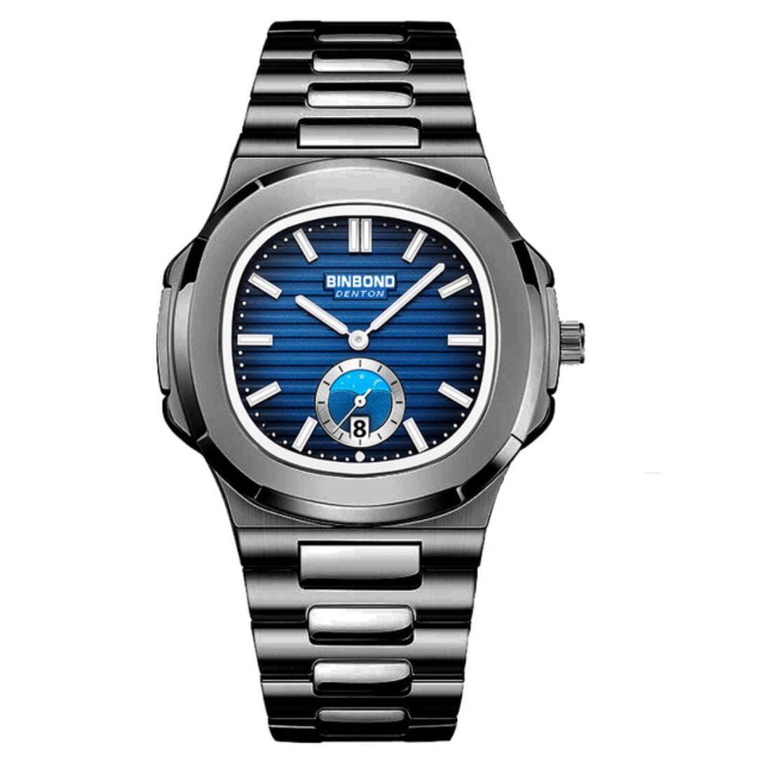 POEDAGAR Watch Nautilus Carbon Poedagar Vermond Nautilus Carbon Blue 