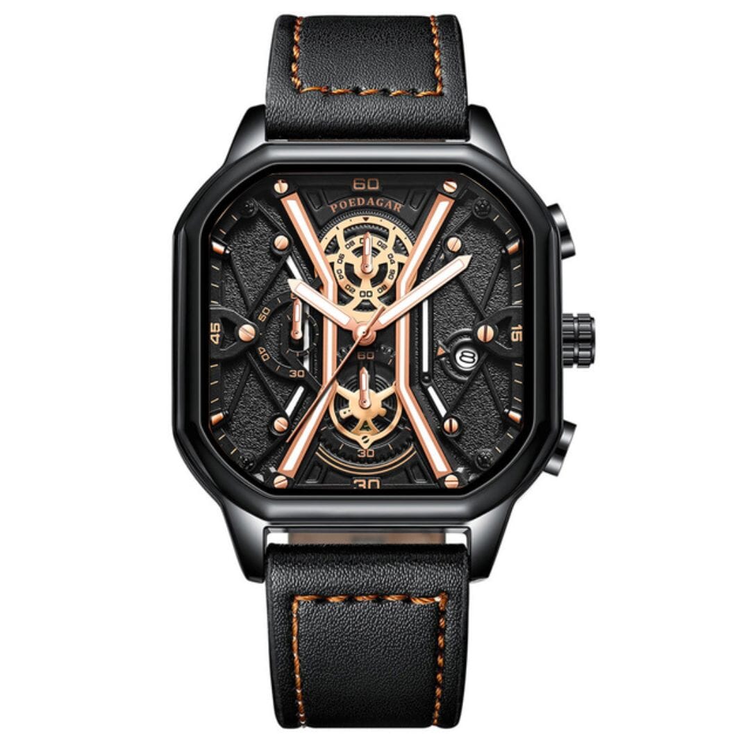 POEDAGAR Watch Regal Elegance Poedagar Vermond Regal Black Gold 