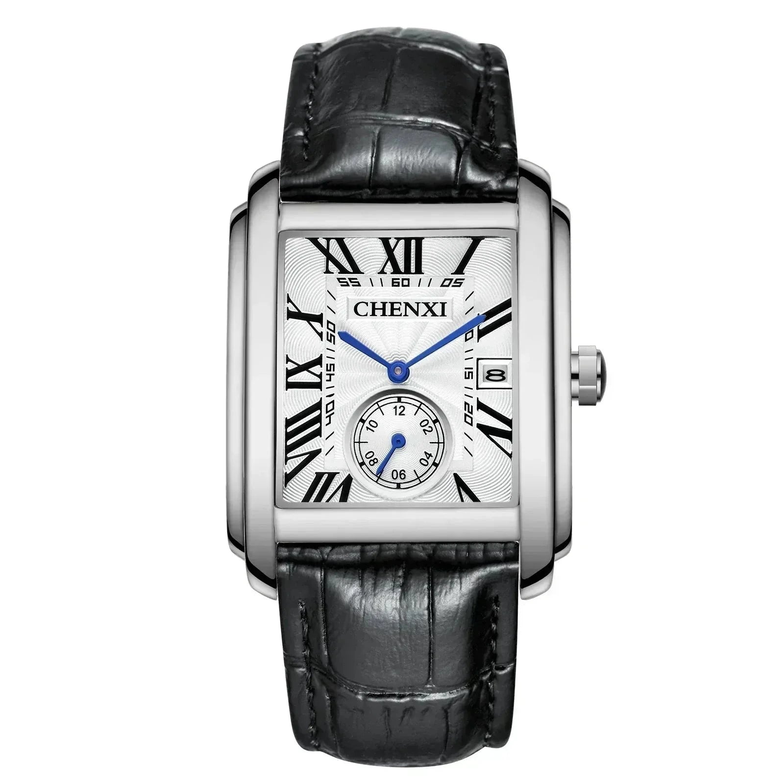POEDAGAR Watch Vintage Pelle Poedagar Vermond Black White 