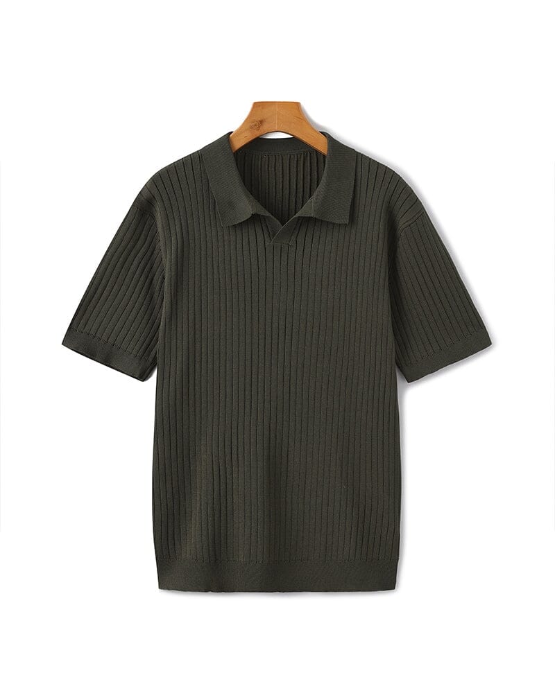 Premium Ripp-Polo Vermond Grün XS 