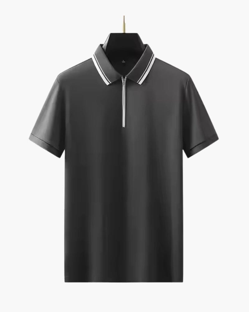 Ridgeway Zip Polo Vermond Dunkelgrau XS 