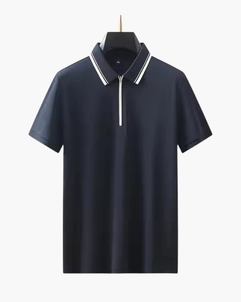 Ridgeway Zip Polo Vermond Marineblau XS 