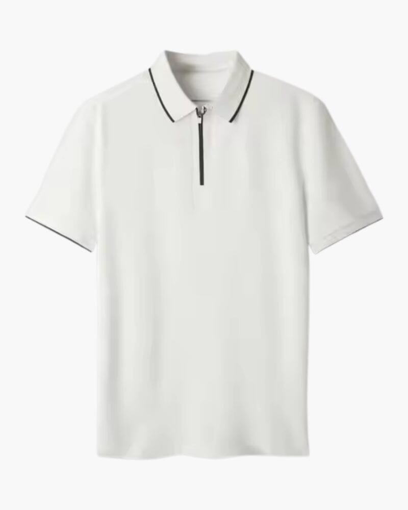 Ridgeway Zip Polo Vermond Weiß XS 
